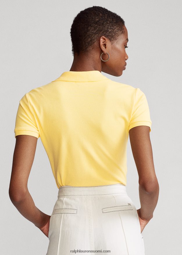 Ralph Lauren naiset ohut joustava poolopaita 0Z24ZR3252 maissin keltainen