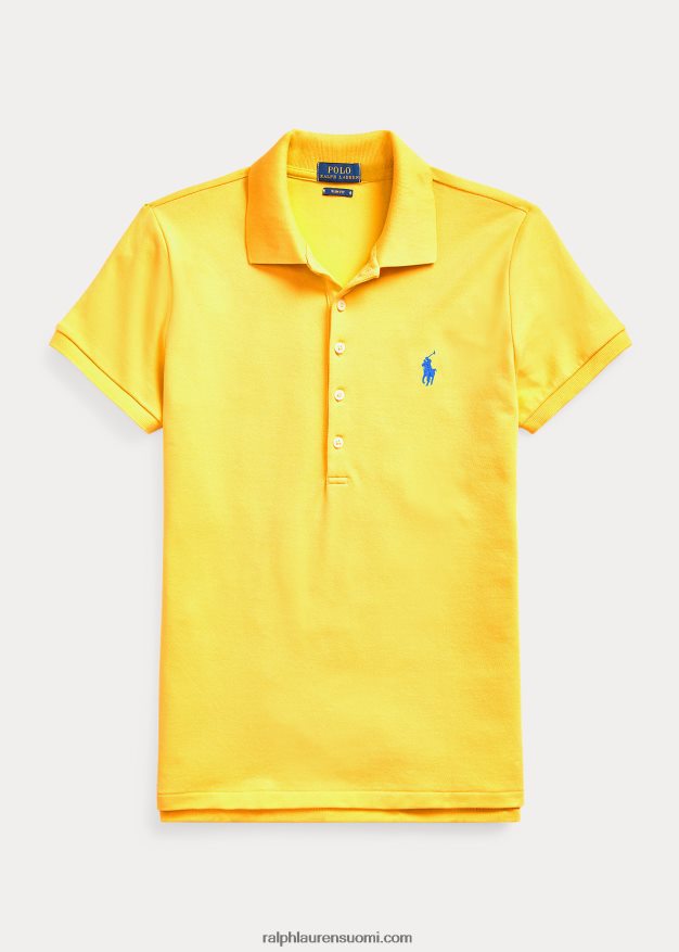 Ralph Lauren naiset ohut joustava poolopaita 0Z24ZR3253 keltaevä