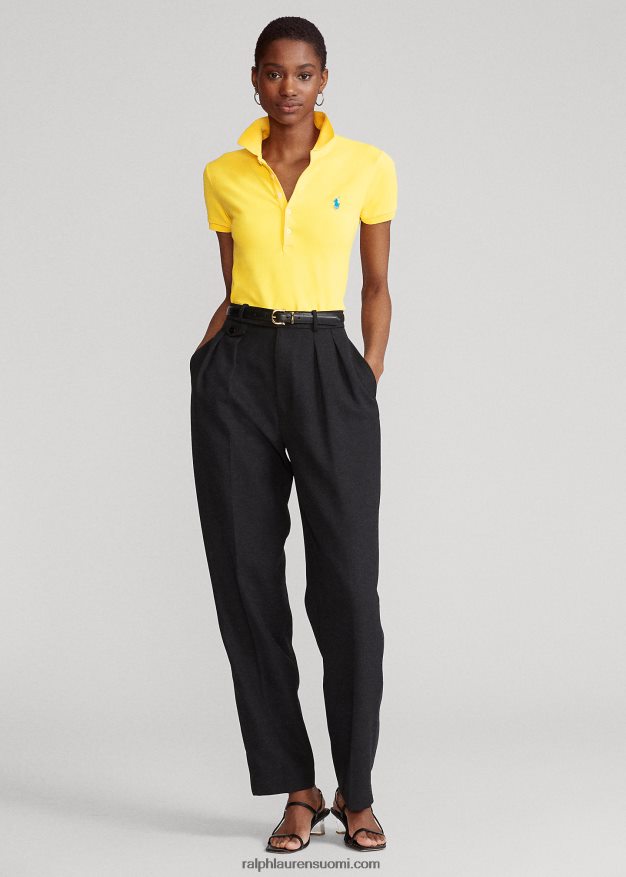 Ralph Lauren naiset ohut joustava poolopaita 0Z24ZR3253 keltaevä