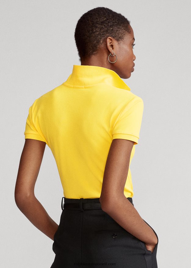 Ralph Lauren naiset ohut joustava poolopaita 0Z24ZR3253 keltaevä