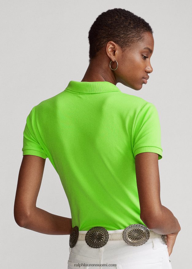 Ralph Lauren naiset ohut joustava poolopaita 0Z24ZR3254 kiivi lime