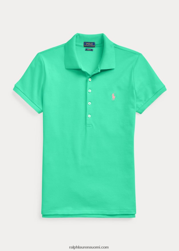 Ralph Lauren naiset ohut joustava poolopaita 0Z24ZR3255 auringonlaskun vihreä