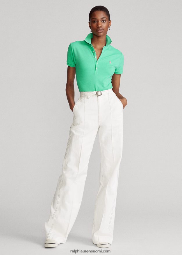 Ralph Lauren naiset ohut joustava poolopaita 0Z24ZR3255 auringonlaskun vihreä