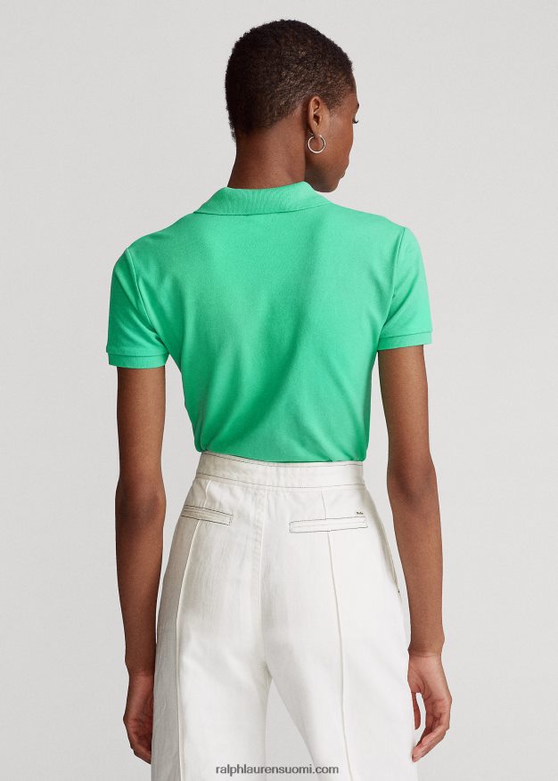 Ralph Lauren naiset ohut joustava poolopaita 0Z24ZR3255 auringonlaskun vihreä