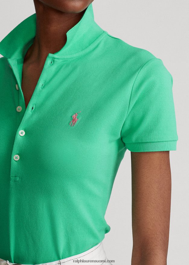 Ralph Lauren naiset ohut joustava poolopaita 0Z24ZR3255 auringonlaskun vihreä