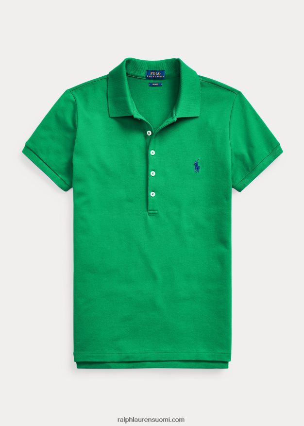 Ralph Lauren naiset ohut joustava poolopaita 0Z24ZR3256 biljardi-