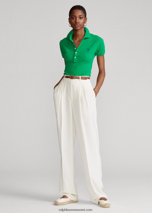 Ralph Lauren naiset ohut joustava poolopaita 0Z24ZR3256 biljardi-