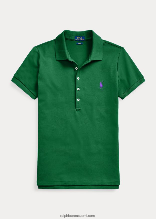 Ralph Lauren naiset ohut joustava poolopaita 0Z24ZR3257 uutta metsää