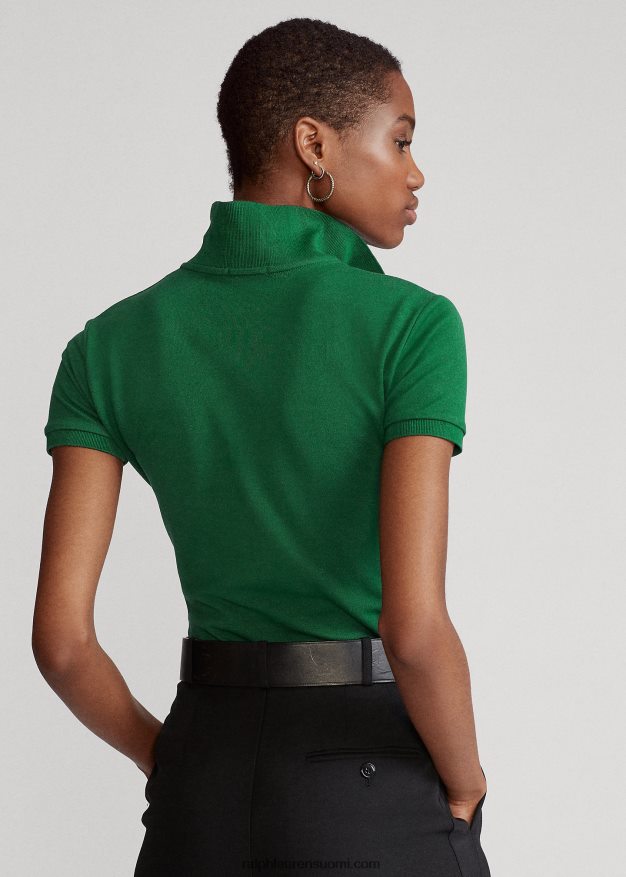 Ralph Lauren naiset ohut joustava poolopaita 0Z24ZR3257 uutta metsää