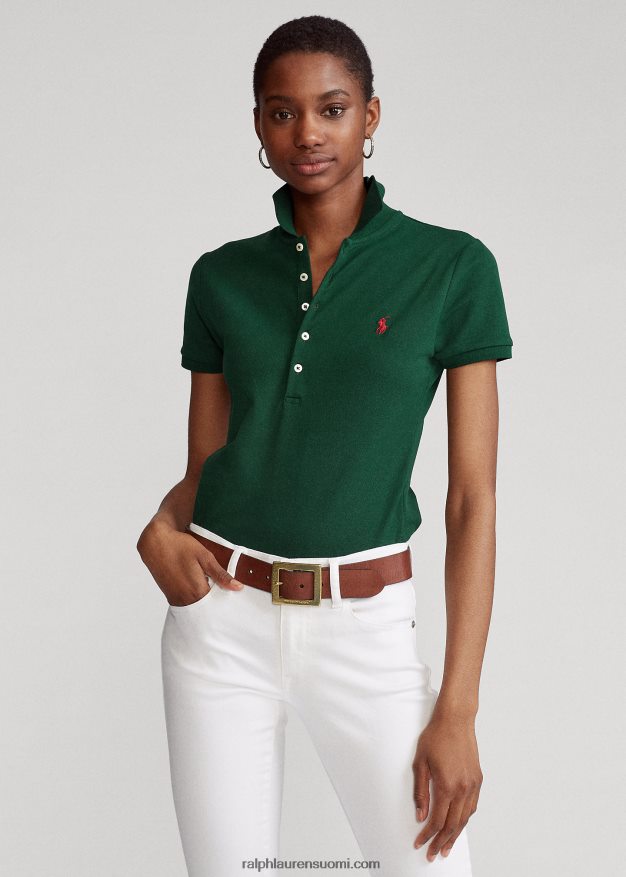Ralph Lauren naiset ohut joustava poolopaita 0Z24ZR3258 college vihreä