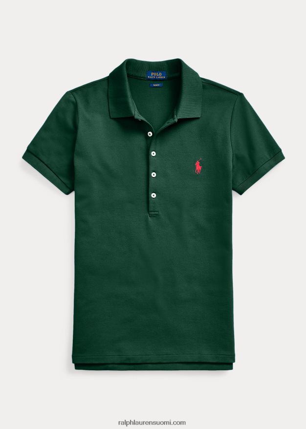 Ralph Lauren naiset ohut joustava poolopaita 0Z24ZR3258 college vihreä