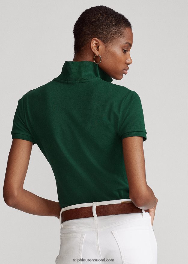 Ralph Lauren naiset ohut joustava poolopaita 0Z24ZR3258 college vihreä