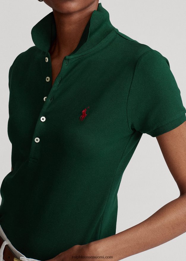Ralph Lauren naiset ohut joustava poolopaita 0Z24ZR3258 college vihreä