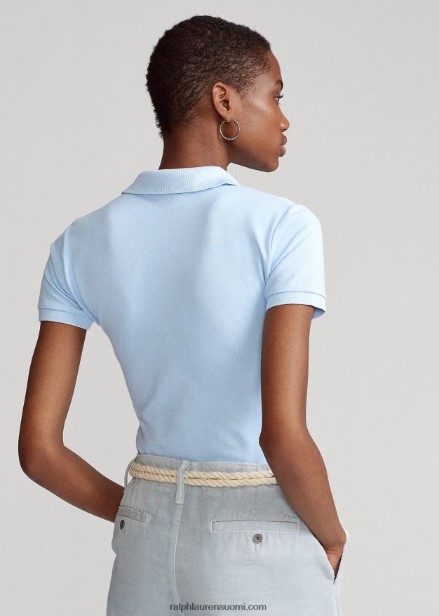 Ralph Lauren naiset ohut joustava poolopaita 0Z24ZR3260 toimiston sininen