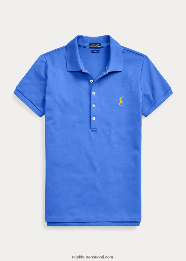 Ralph Lauren naiset ohut joustava poolopaita 0Z24ZR3263 uusi iiriksen sininen