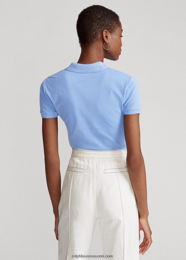 Ralph Lauren naiset ohut joustava poolopaita 0Z24ZR3264 satamasaaren sininen