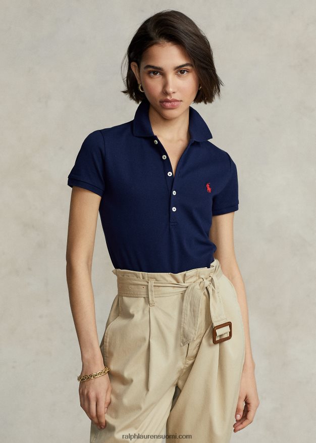 Ralph Lauren naiset ohut joustava poolopaita 0Z24ZR3265 newportin laivasto