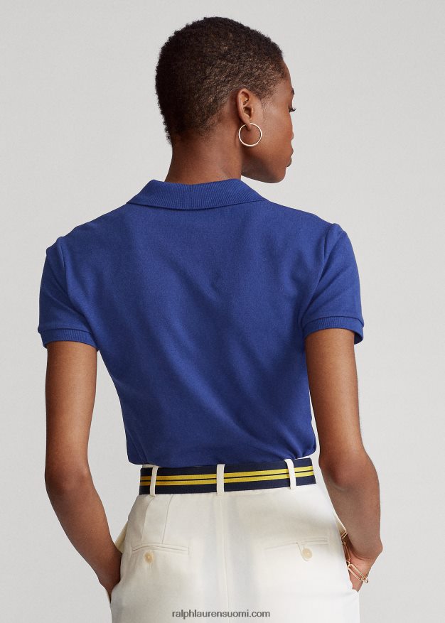 Ralph Lauren naiset ohut joustava poolopaita 0Z24ZR3266 syksy kuninkaallinen