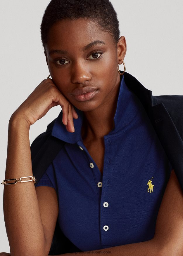 Ralph Lauren naiset ohut joustava poolopaita 0Z24ZR3266 syksy kuninkaallinen