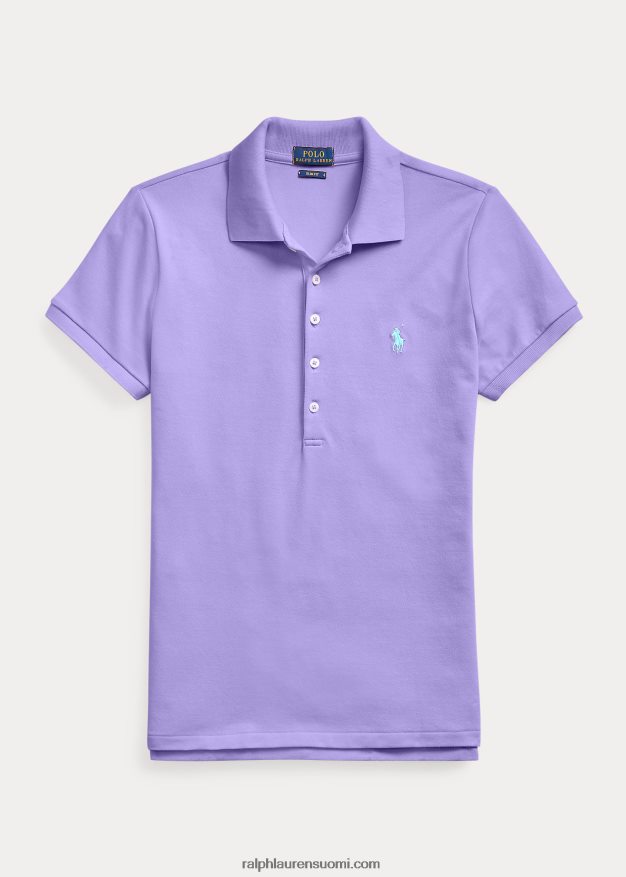 Ralph Lauren naiset ohut joustava poolopaita 0Z24ZR3268 kaktuksen violetti