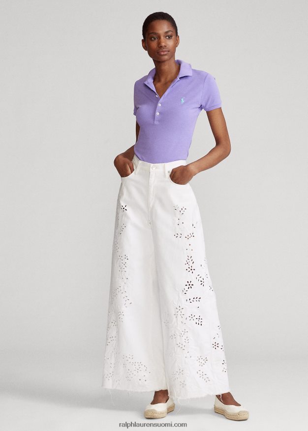 Ralph Lauren naiset ohut joustava poolopaita 0Z24ZR3268 kaktuksen violetti