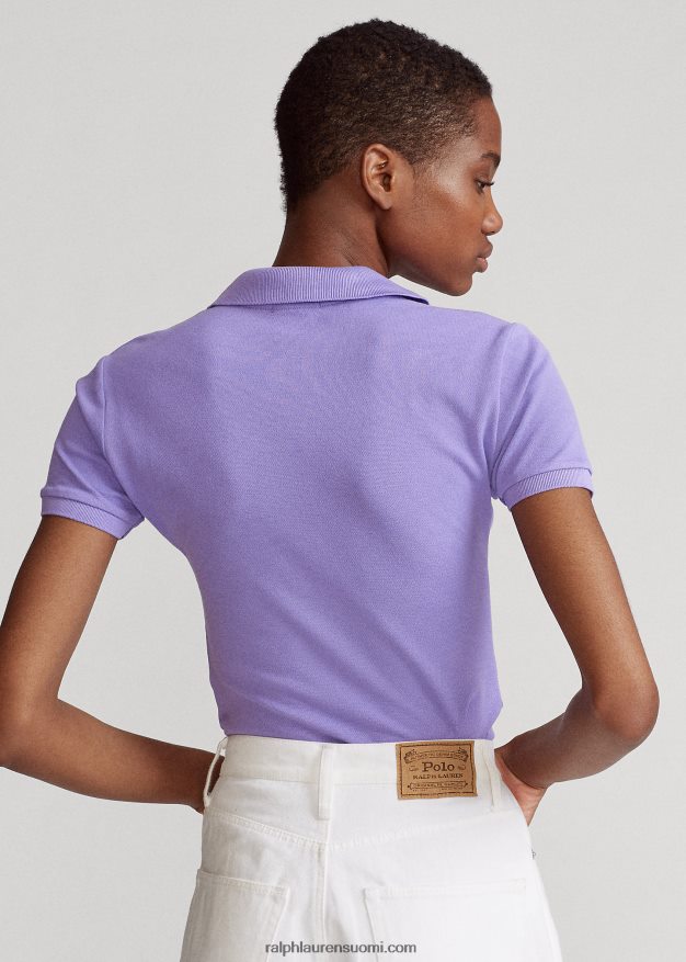 Ralph Lauren naiset ohut joustava poolopaita 0Z24ZR3268 kaktuksen violetti