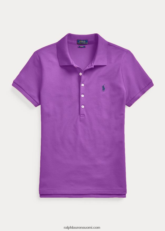Ralph Lauren naiset ohut joustava poolopaita 0Z24ZR3269 paloma violetti