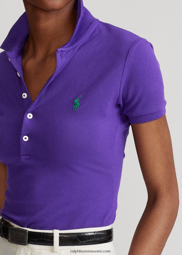 Ralph Lauren naiset ohut joustava poolopaita 0Z24ZR3270 chalet violetti