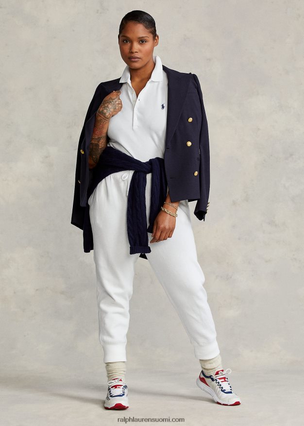 Ralph Lauren naiset ohut joustava poolopaita 0Z24ZR3271 valkoinen