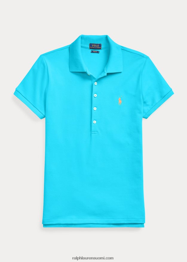 Ralph Lauren naiset ohut joustava poolopaita 0Z24ZR9209 aurinkoinen pinkki