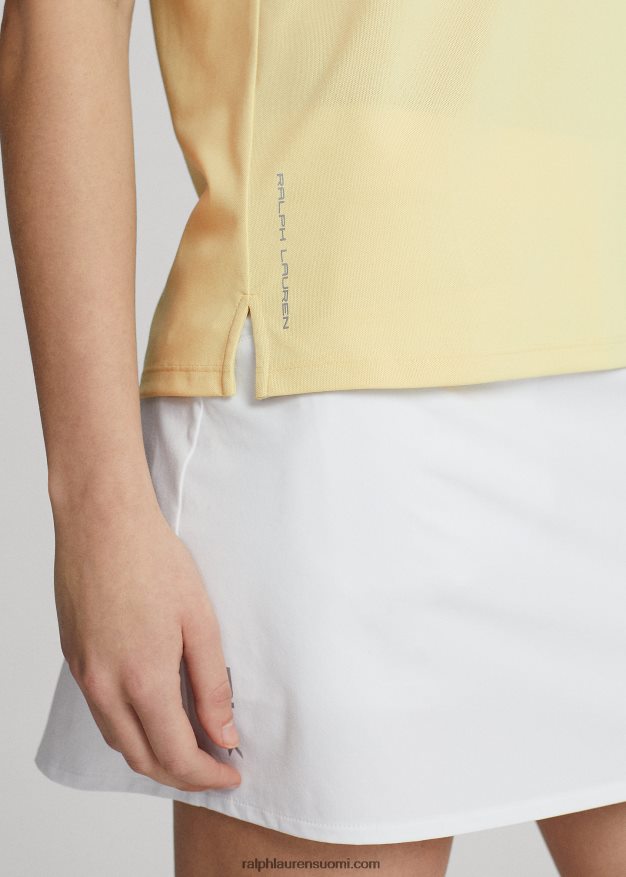 Ralph Lauren naiset pikee hihaton poolopaita 0Z24ZR3696 t-linnun keltainen