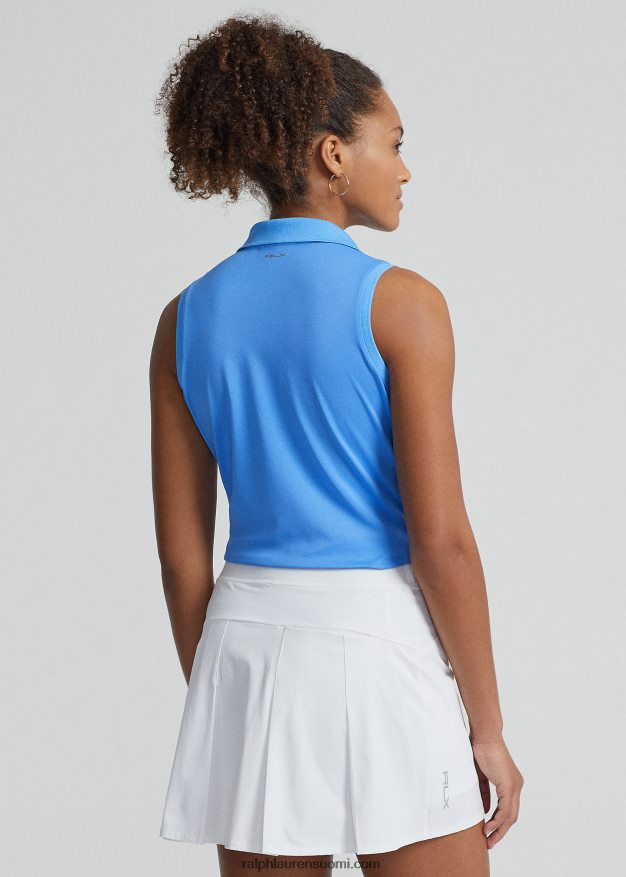 Ralph Lauren naiset pikee hihaton poolopaita 0Z24ZR3697 floridan sininen
