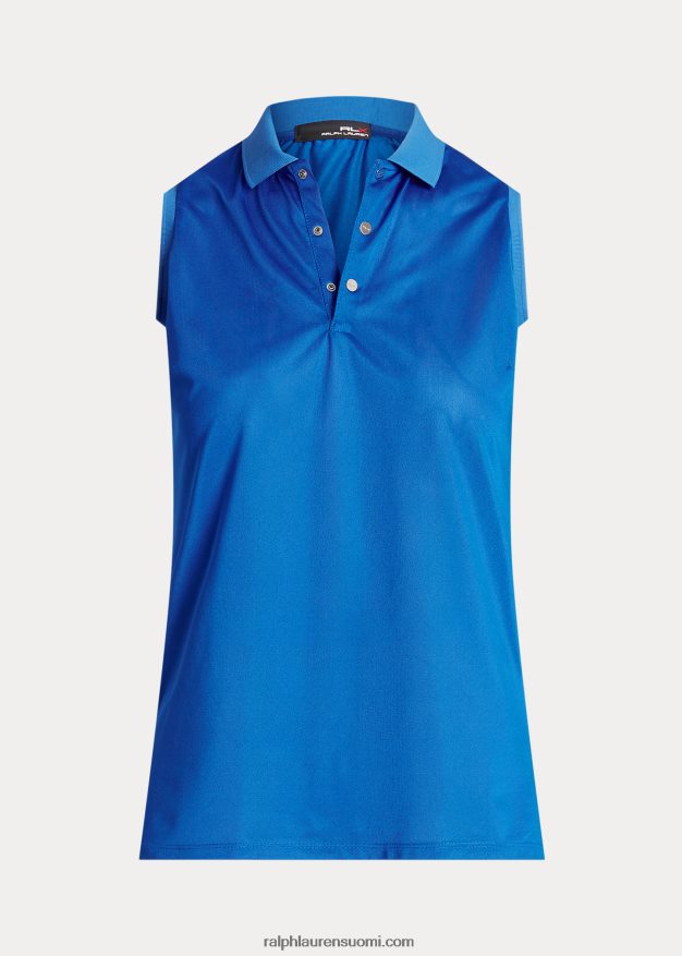 Ralph Lauren naiset pikee hihaton poolopaita 0Z24ZR3698 spa kuninkaallinen