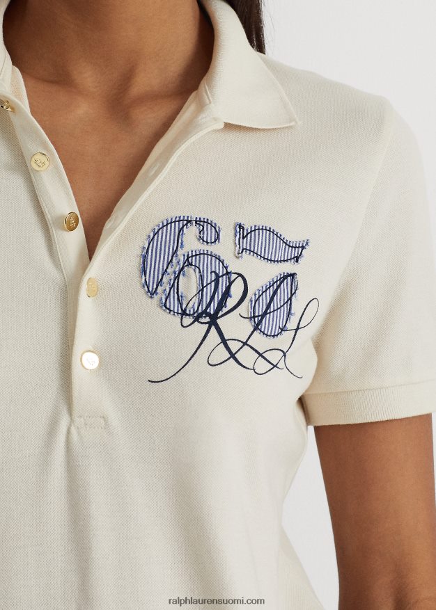 Ralph Lauren naiset pikee poolopaita 0Z24ZR4430 mascarpone-kermaa