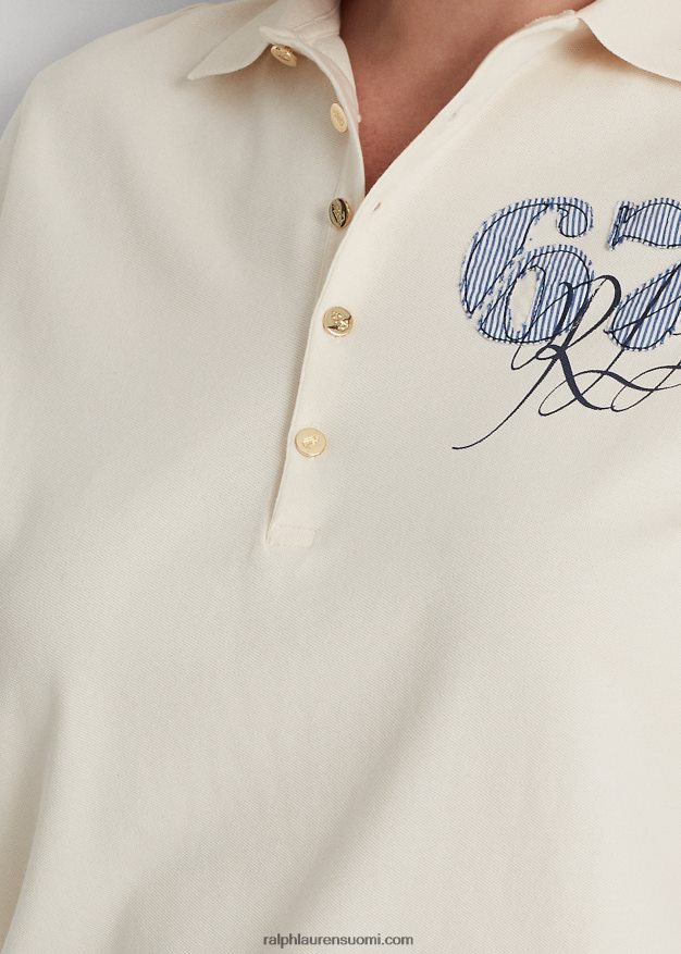 Ralph Lauren naiset pikee poolopaita 0Z24ZR4645 mascarpone-kermaa