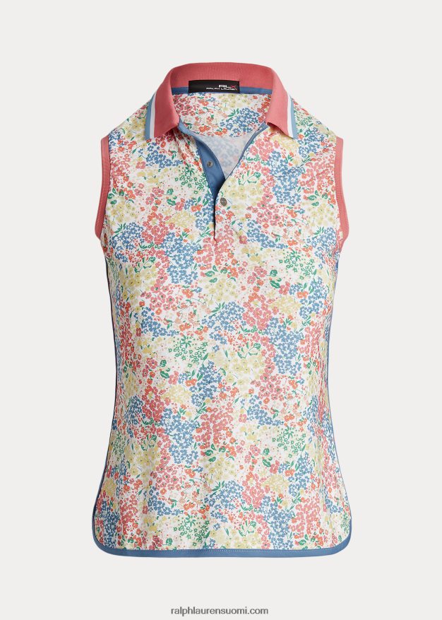 Ralph Lauren naiset räätälöity hihaton pikeepaita 0Z24ZR3739 Key Westin terälehdet