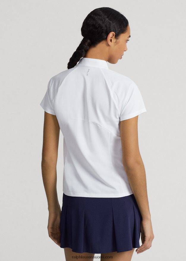 Ralph Lauren naiset räätälöity hybridipaita 0Z24ZR3566 keraaminen valkoinen/aavikon ruusu