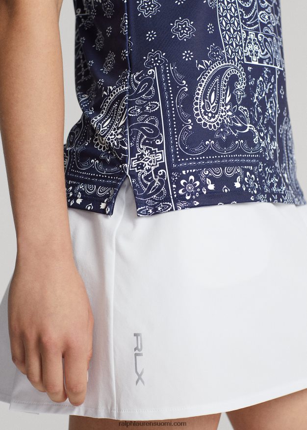 Ralph Lauren naiset räätälöity istuvuus bandanaprintillä poolo 0Z24ZR9188