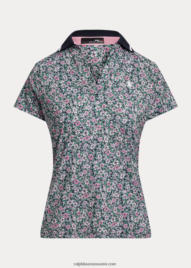 Ralph Lauren naiset räätälöity jersey poolopaita 0Z24ZR9388 kasvitieteellinen valmistelu