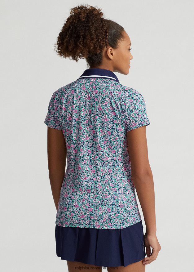 Ralph Lauren naiset räätälöity jersey poolopaita 0Z24ZR9388 kasvitieteellinen valmistelu