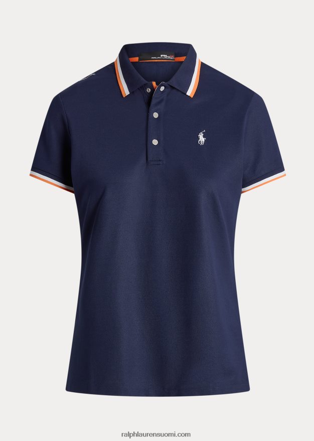 Ralph Lauren naiset räätälöity jersey poolopaita 0Z24ZR9390 hienostunut laivasto/valkoinen