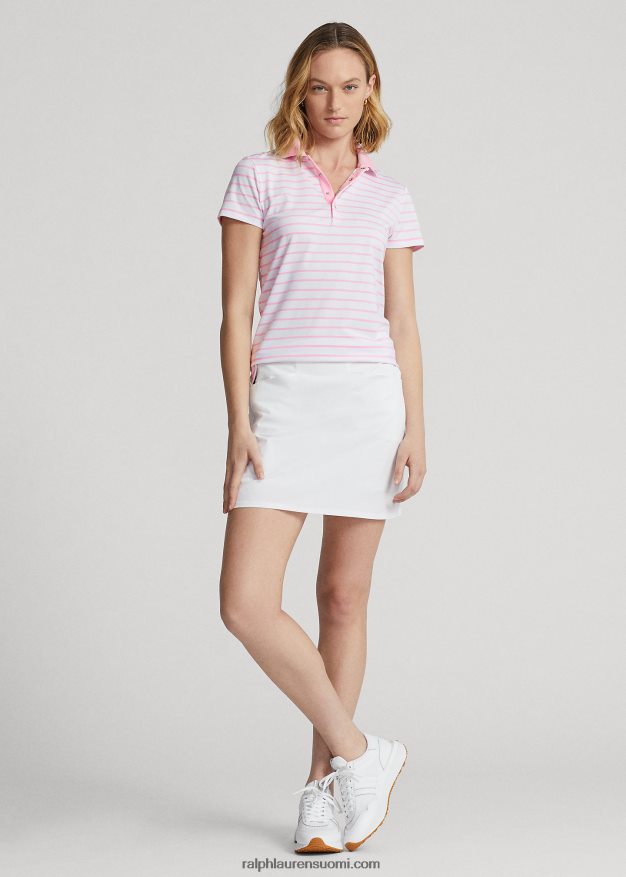 Ralph Lauren naiset räätälöity jersey poolopaita 0Z24ZR9397 keraaminen valkoinen/vaaleanpunainen