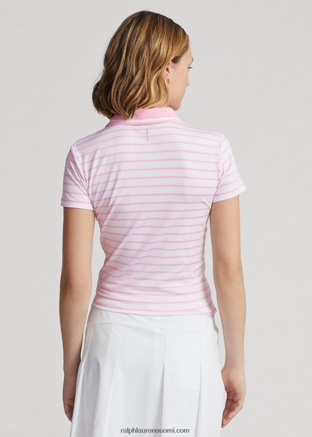 Ralph Lauren naiset räätälöity jersey poolopaita 0Z24ZR9397 keraaminen valkoinen/vaaleanpunainen