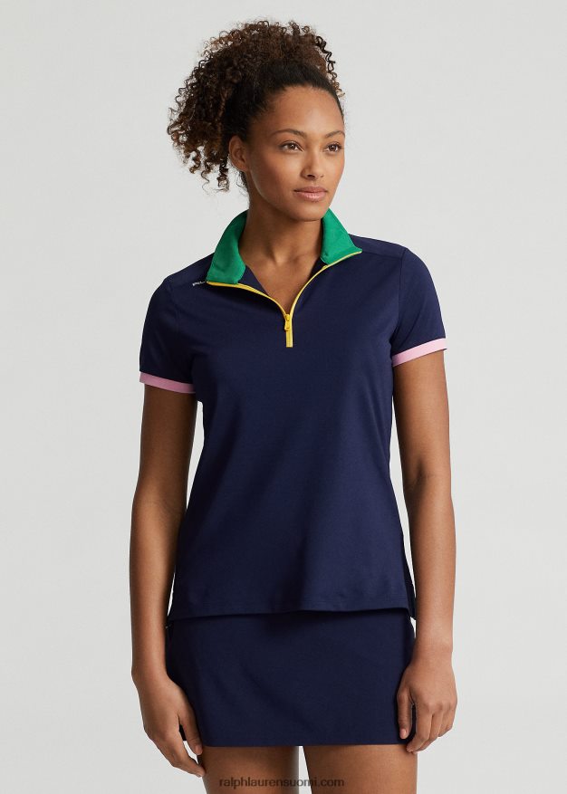 Ralph Lauren naiset räätälöity nelivetoketjullinen pikeepaita 0Z24ZR9383 hienostunut laivaston/risteilynvihreä