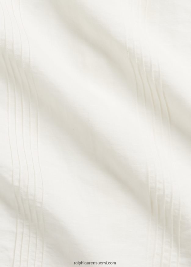 Ralph Lauren naiset brodeerattu pellava-puuvillapusero 0Z24ZR3615 antiikki valkoinen