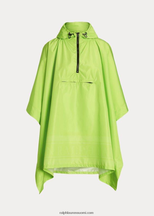 Ralph Lauren naiset logopainatus pakattava sadeponcho 0Z24ZR4118 sähköinen kalkki