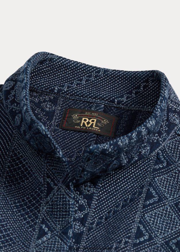 Ralph Lauren naiset tikattu puuvillajersey-liina 0Z24ZR3681 indigo