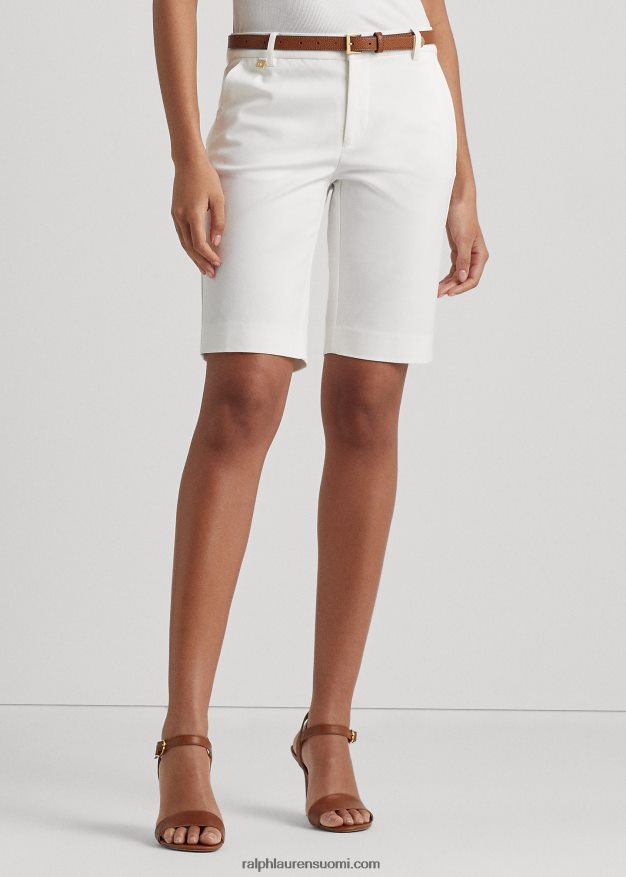 Ralph Lauren naiset bi-stretch twill lyhyt 0Z24ZR3831 valkoinen