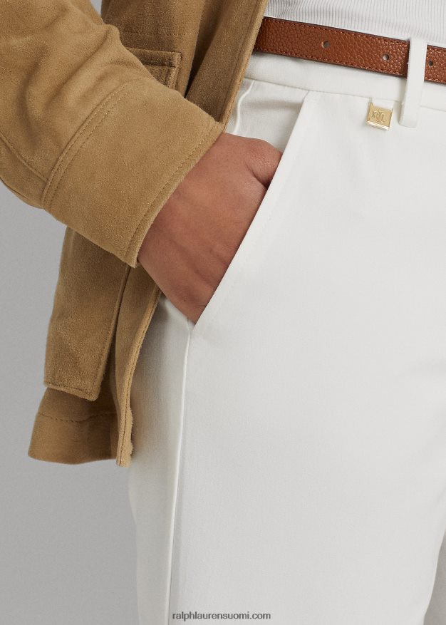 Ralph Lauren naiset bi-stretch twill lyhyt 0Z24ZR3831 valkoinen