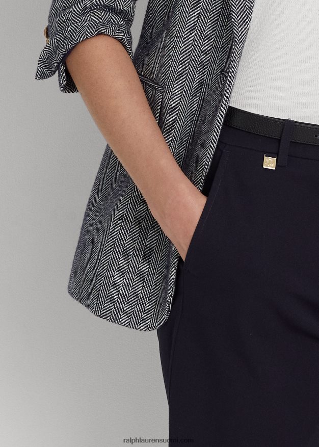 Ralph Lauren naiset bi-stretch twill lyhyt 0Z24ZR3832 laivasto